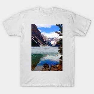 Lake Louise Victoria Glacier Alberta Canada T-Shirt